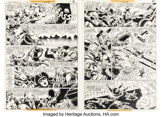 Dick Dillin and Frank McLaughlin Justice League of America #160 Story Pages 6-7 Original Art (DC, 1978). (Total: 2 Original Art) | Heritage