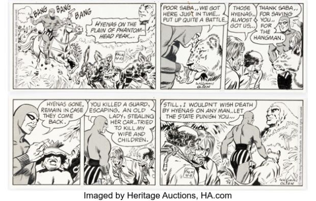 George Olesen and Keith Williams The Phantom Consecutive Daily Comic Strips Original Art Group of 2 (King Features Syndicate, 1995). (Total: 2 Original Art) | Heritage