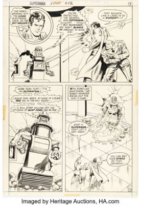 Curt Swan and Murphy Anderson Superman #256 Story Page 11 Original Art (DC, 1972). | Heritage