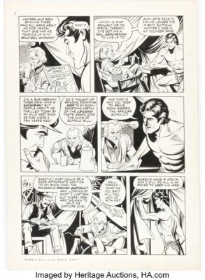 Mike Ploog and Dave Stevens Tarzan Weekly #3 Story Page 8 Original Art (Byblos Productions, 1977). | Heritage