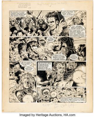 Glenn Fabry 2000 AD #411 Slaine "Time Killer" Story Page 5 Original Art (IPC, 1985). | Heritage
