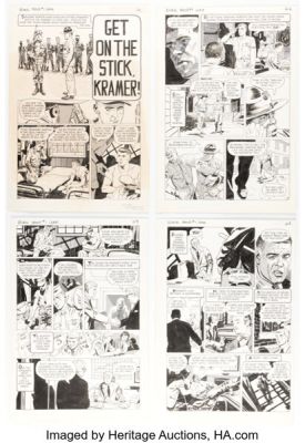 Doug Wildey The Black Hood #1 Black Hood Complete 6-Page Story Original Art (Archie, 1983). (Total: 6 Items) | Heritage