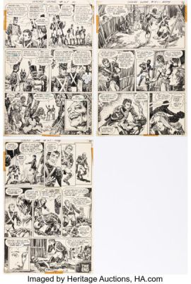Alfredo Alcala Weird War Tales #25 Story Pages Original Art Group of 3 (DC, 1974). (Total: 3 Original Art) | Heritage