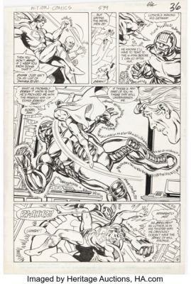 Ross Andru and John Byrne Action Comics #599 Story Page 16 Original Art (DC, 1988). | Heritage