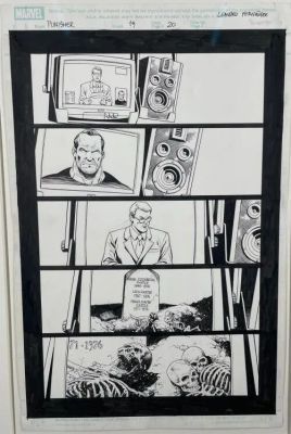 Fernandez Leandro... | Lot 30 - FERNANDEZ Leandro (1973) - The punisher, encre de chine... | misc / divers