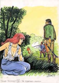 Leemans, Hec - Originele covertekening Bakelandt 4 - De ijzeren hertog (1995) | Catawiki