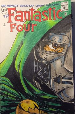 Hoodart01 | Fantastic Four #5 Doctor Doom Sketch Cover | Raremarq (Buy It Now)