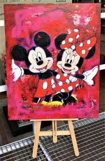 Mickey & Minnie Mouse - Eric Robison Tribute - Acrylic Painting - JCR - Art original | Catawiki