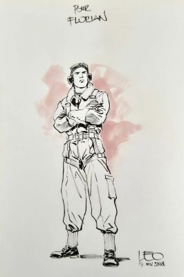 PILIPOVIC Léo Le... - Lot 399 - PILIPOVIC Léo Le grand jeu Dédicace représentant un...