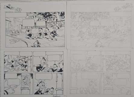 Tavola originale + Preliminare a matita Bad Dog Andrea Ferraris pag. 1A-1B | Venere Comic Art