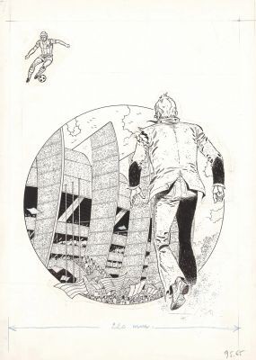 Raymond REDING (1920-1999) - Lot 114 : Eric Castel - L‘homme de la tribune F Encre de Chine sur papier pour…