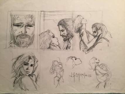 Charles, Jean-François - Esquisess originales - India Dreams T.1 - Les chemins de brume - (2002) | Catawiki