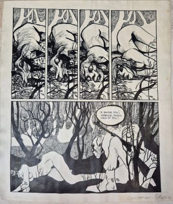 [Bd] Baudoin Edmond... | Lot 313 - [BD] BAUDOIN Edmond (né en 1942) Planche originale... | Nice Enchères