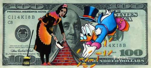 Brisan, Gabriel - Mixed Media Artwork - "Rich Duck" - (2020) | Catawiki