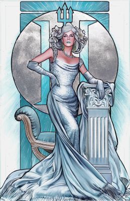 Fred Ian | Belle Epoque Seris: Emma Frost Illustration | Kirby’s Comic Art