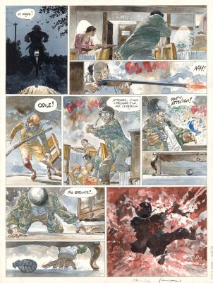 Hermann (Né En 1938) Lune... | HERMANN (né en 1938) Lune de guerre Encres de couleur... | Tessier Sarrou