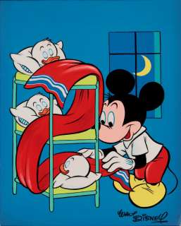 Walt Disney | Mickey, illustration Ã  la gouache et Ã  l’encre d… | Banque Dessinée