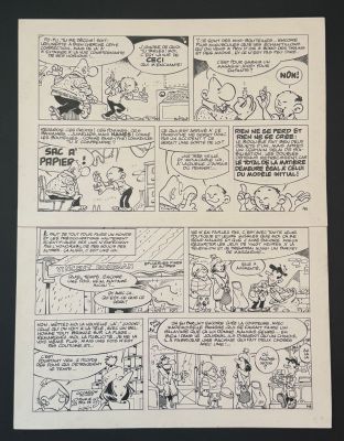 Greg, Achille Talon,... | Lot 55 - Greg, Achille Talon, planche n°29 à l’encre de Chine... | Tessier Sarrou