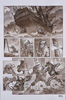VASTRA, Sébastien... - Lot 278 - VASTRA, Sébastien (Né en 1987) Jim Hawkins, Tome 3,...
