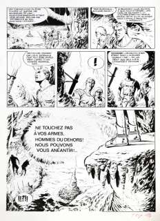 Paape | Luc Orient, planche n°10 Ã  l’encre de Chine sur … | Banque Dessinée