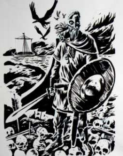 Erik Kriek - a-L’Exilé – Illustration réalisée pour une sérigraphie