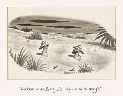 (NEW YORKER) RICHARD TAYLOR (1902-1970) "Quicksand or not Barclay. I’ve half a mind to struggle." | Swann Galleries