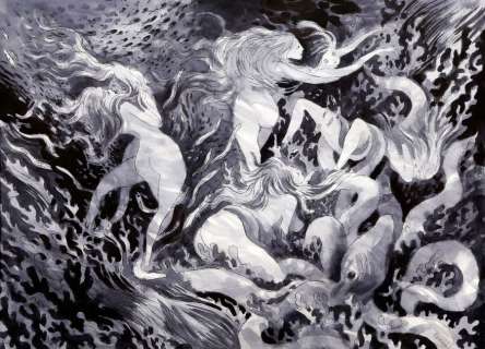 Kerascoët - Miss pas touche, illustration Ã  l‘encre de Chine …