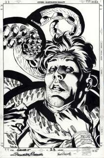 Yanick  Paquette Sean Parsons - Gambit  issue 23 page cover (2000)