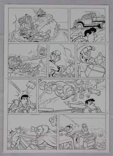 Hanco Kolk - Robbedoes & Kwabbernoot - Originele pagina - Tulpen uit Istanboel - Plaat 21A + 21B - Size 42 x 30 cm - (2017) | Catawiki