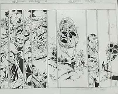 Fables nÃºmero 75 pÃ¡ginas 20-21 - Original Artwork by Mark Buckingham / Andrew Pepoy - Original