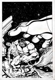 David Roach - mighty world of marvel #36 cover (incredible hulk annual #7 cover homage) 2006