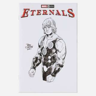Travis Charest, Eternals #1 Sketch Cover "Ikaris" Original Art (2021) | Landry Pop Auctions