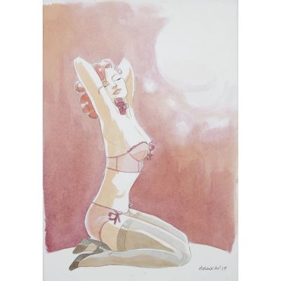 David MORANCHO (né en 1972) - Lot 330 : Sara Lone, illustration originale