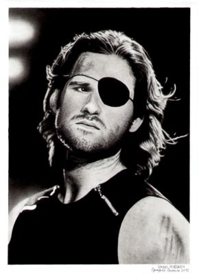 Giampaolo Casarini | Snake Plissken Portrait Pencil Drawing | Raremarq (Buy It Now)