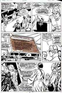 Carmine Infantino Carlos Garzon - star wars #48 p 3 (darth vader vs leia, c3po) 1981