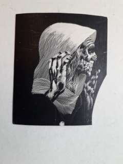 Karel Thole - Incisione e tempera "The Witch" - Loose page | Catawiki