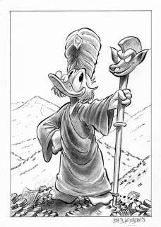 Bas Heymans - Uncle Scrooge - "Robe and Staff" - Original Preliminary Art | Catawiki
