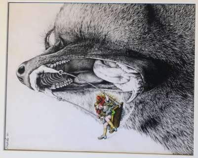 Solé. (Né En 1948) | SOLÉ. Â«AnimaleriesÂ». Dessin Ã  l’encre de Chine et de couleurs. Format& | Tessier Sarrou