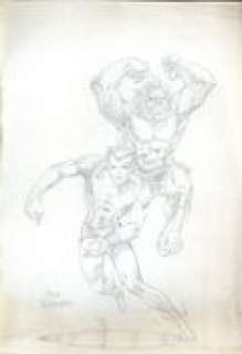 Hulk and Sub-Mariner Sketch by Steve Leialoha | mycomicshop.com