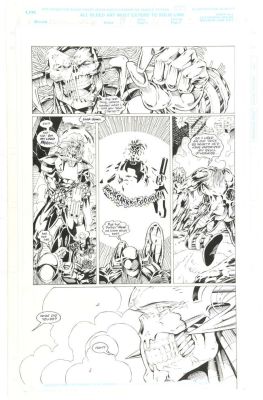 Lot 2091 - Liam Sharp - Original Art - Deaths Head II Issue No. 19 Page No. 10 - unpublished original art page… | Ewbank’s