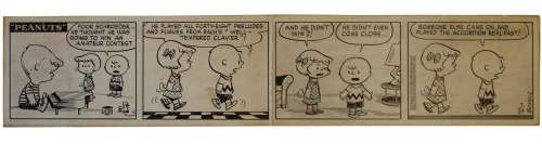 1952 Peanuts Daily Comic Strip Art, Charles Schulz | Weiss Auctions