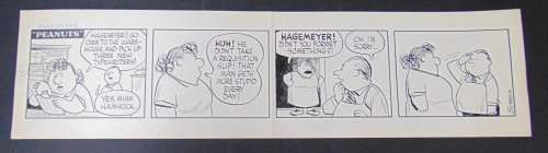 Charles Schulz. Hagemeyer. Rare Unpublished Daily. | Weiss Auctions