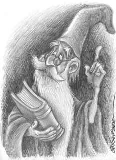 Merlin The Wizard - Original Drawing - Joan Vizcarra - Original Art | Catawiki
