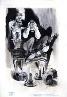 Follet, Ren | INGOLDSBY Illustration à la gouache pour le "Diablotin des | Cornette de St Cyr