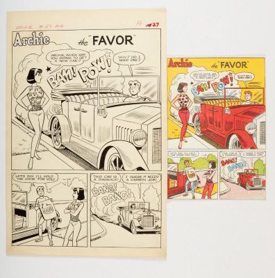 Archie Comics # 157 pg 27 The Favor original artwork (1965) by Harry… | Comic Book Auctions ltd