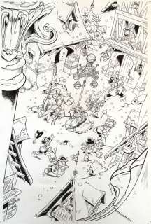 Mazel - Originele covertekening - Les Mousquetaires - Imago nr. 12 - (1991) | Catawiki