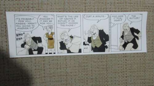 Bringing up father - Bringing up father original strip art - First edition | Catawiki