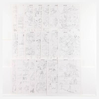 Lee Moder | Lot 344 - Deadlands: Massacre at Red Wing #01 Complete Issue Original Art (Image Comics, 2017) | Landry Pop Auctions