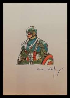 Emma Wildfang - CAPTAIN AMERICA - Loose page - Watercolors/Pencil on 250g acid-free paper - (2020) | Catawiki