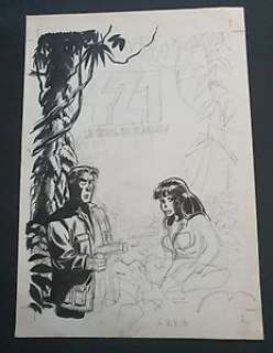 Maltaite, Eric - Dessin original - Projet de couverture - 421 T10 - Le Seuil de Karlov - (1992) | Catawiki